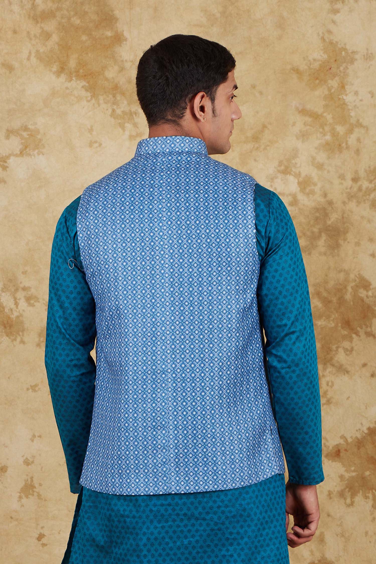 Bluesaanchi Men's Blue Waistcoat - Distacart