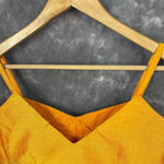 Thumbnail for Majestic Yellow Yellow Coloured Silk Ready to Wear Blouse - kapda Tailor - Distacart