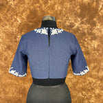 Thumbnail for Jardosi Justajoo Blue Coloured Cotton Ready to Wear Blouse - kapda Tailor - Distacart