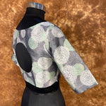 Thumbnail for Festive Rush Grey Coloured Silk Ready to Wear Blouse - kapda Tailor - Distacart