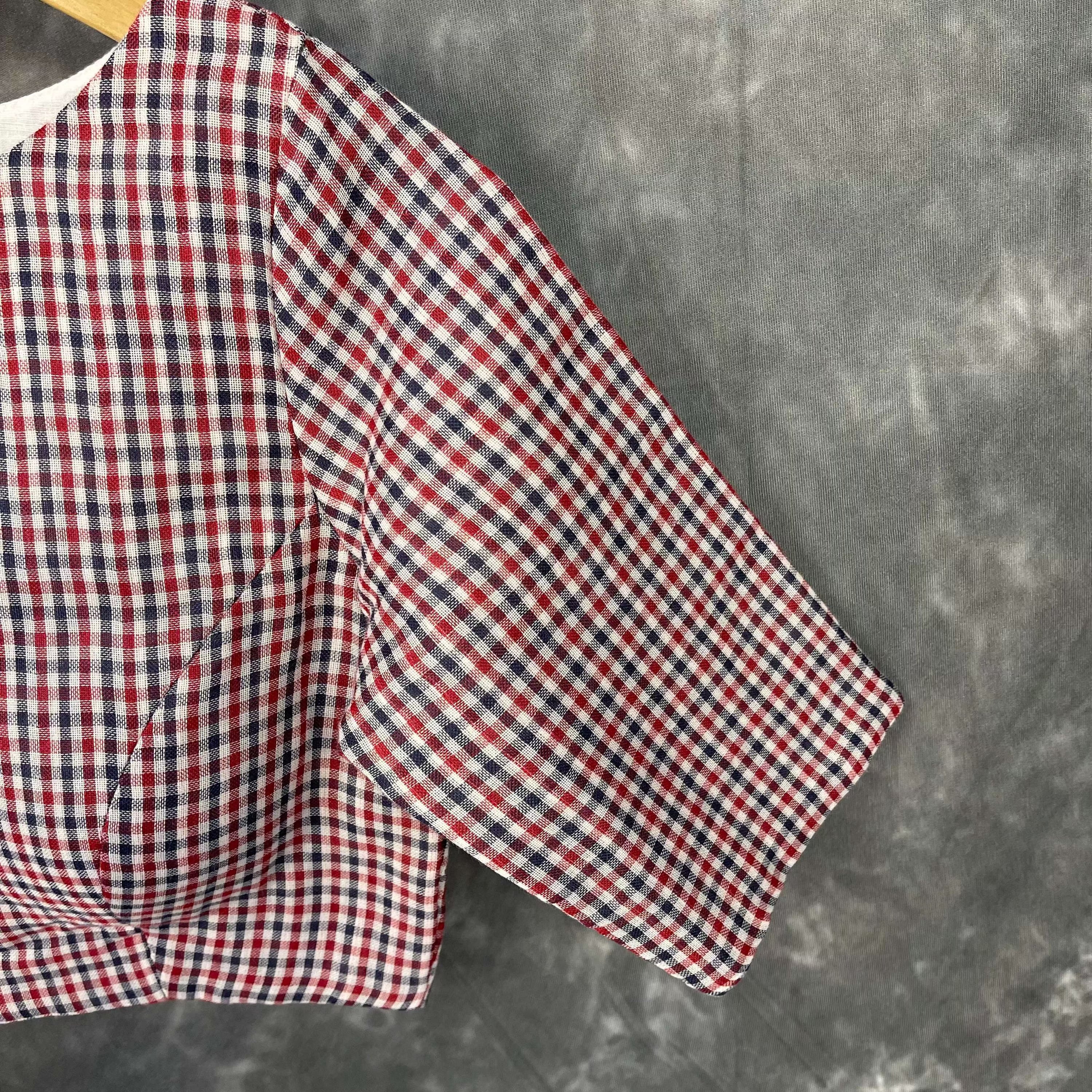 Asymmetric Symmetry Multi Color Coloured Cotton Ready to Wear Blouse - kapda Tailor - Distacart