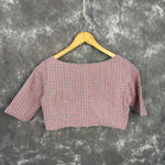 Thumbnail for Asymmetric Symmetry Multi Color Coloured Cotton Ready to Wear Blouse - kapda Tailor - Distacart