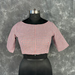 Thumbnail for Asymmetric Symmetry Multi Color Coloured Cotton Ready to Wear Blouse - kapda Tailor - Distacart