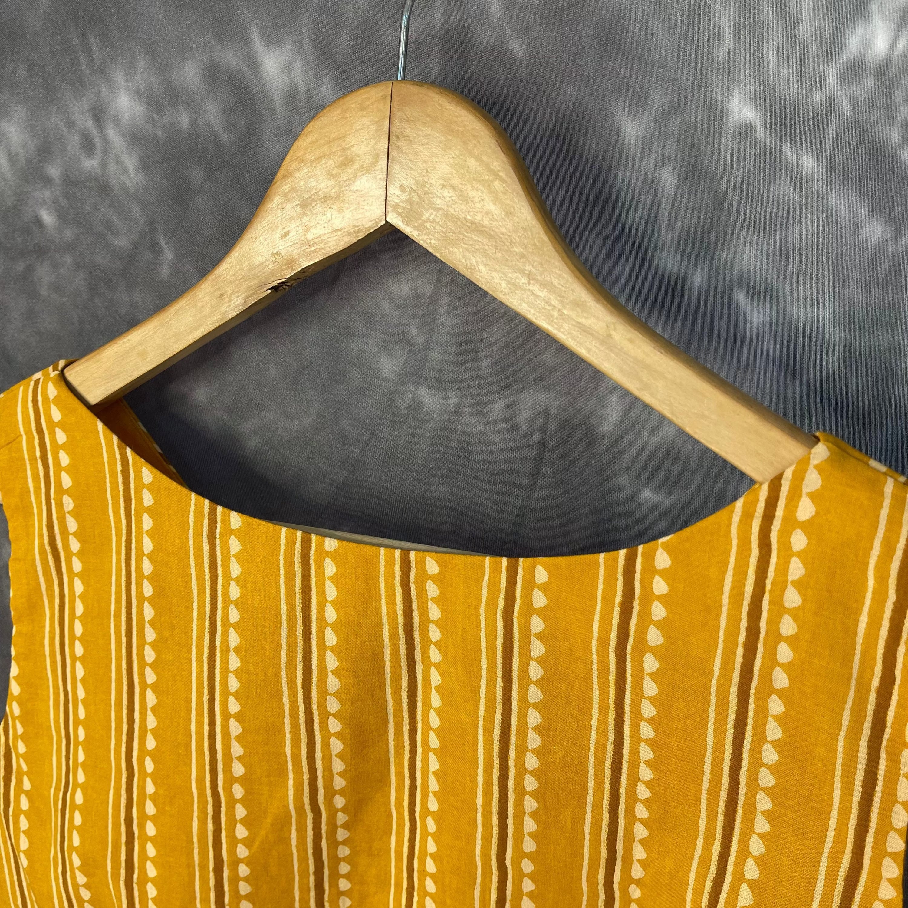 Ujla Savera Orange Coloured Cotton Printed Ready to Wear Blouse - kapda Tailor - Distacart