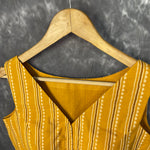 Thumbnail for Ujla Savera Orange Coloured Cotton Printed Ready to Wear Blouse - kapda Tailor - Distacart