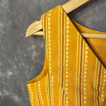 Thumbnail for Ujla Savera Orange Coloured Cotton Printed Ready to Wear Blouse - kapda Tailor - Distacart