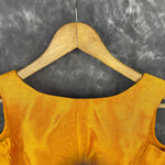 Thumbnail for Mangalore Madness Orange Coloured Mangalore Isik/Khan Border Ready to Wear Blouse - kapda Tailor - Distacart