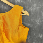 Thumbnail for Mangalore Madness Orange Coloured Mangalore Isik/Khan Border Ready to Wear Blouse - kapda Tailor - Distacart