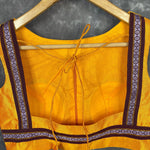 Thumbnail for Mangalore Madness Orange Coloured Mangalore Isik/Khan Border Ready to Wear Blouse - kapda Tailor - Distacart