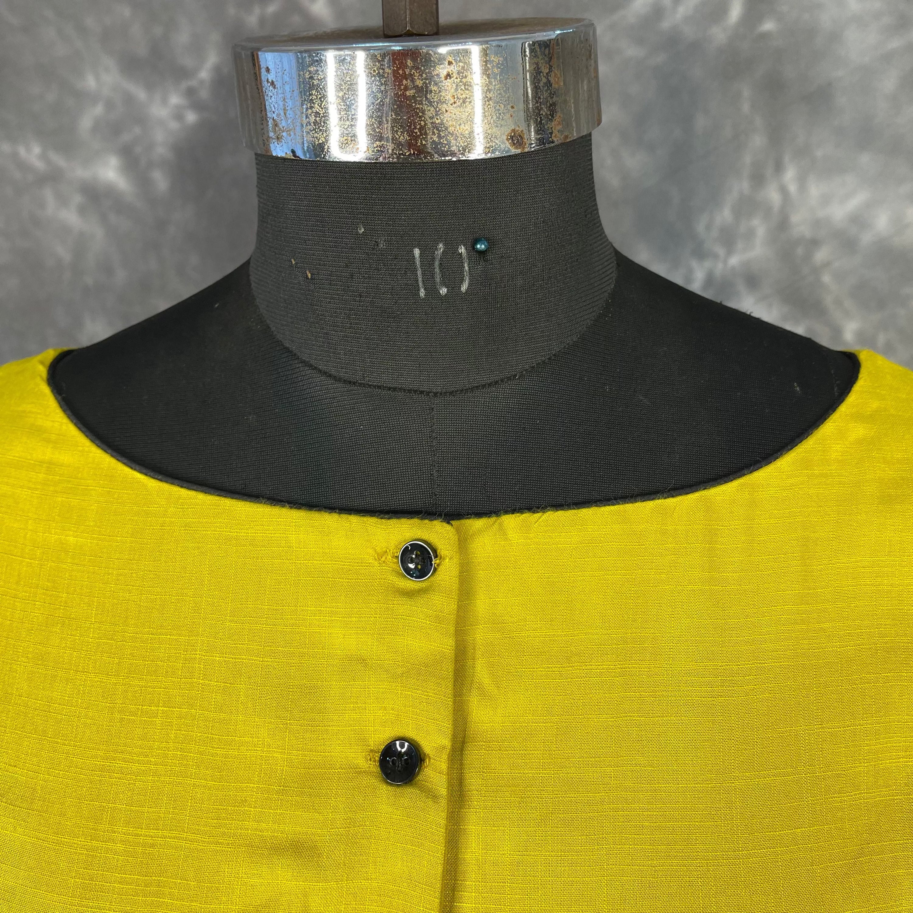 Kachha Nimboo Lemon Yellow Coloured Cotton /Jackard Ready to Wear Blouse - kapda Tailor - Distacart
