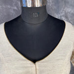 Thumbnail for Barf Ki Saugat Cream Coloured Chanderi Cotton & Chanderi Broket Ready to Wear Blouse - kapda Tailor - Distacart