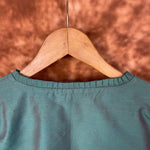 Thumbnail for Greesy Fashion Sage Green Coloured Silk Cotton Ready to Wear Blouse - kapda Tailor - Distacart