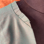 Thumbnail for Greesy Fashion Sage Green Coloured Silk Cotton Ready to Wear Blouse - kapda Tailor - Distacart