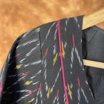 Thumbnail for Ikat Riwayaat Black Coloured Ikat Cotton Ready to Wear Blouse - kapda Tailor - Distacart