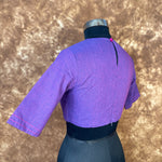 Thumbnail for Nebula Fade Purple Coloured Handloom Cotton Ready to Wear Blouse - kapda Tailor - Distacart