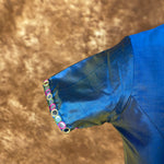 Thumbnail for Aurelia Blue Blue Coloured Silk Ready to Wear Blouse - kapda Tailor - Distacart