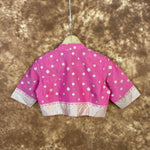 Thumbnail for Mann Mohanaa Pink Coloured Chanderi Broket Ready to Wear Blouse - kapda Tailor - Distacart