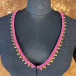 Thumbnail for Vivaciously Vibrant Black Coloured Slub Cotton Ready to Wear Blouse - kapda Tailor - Distacart