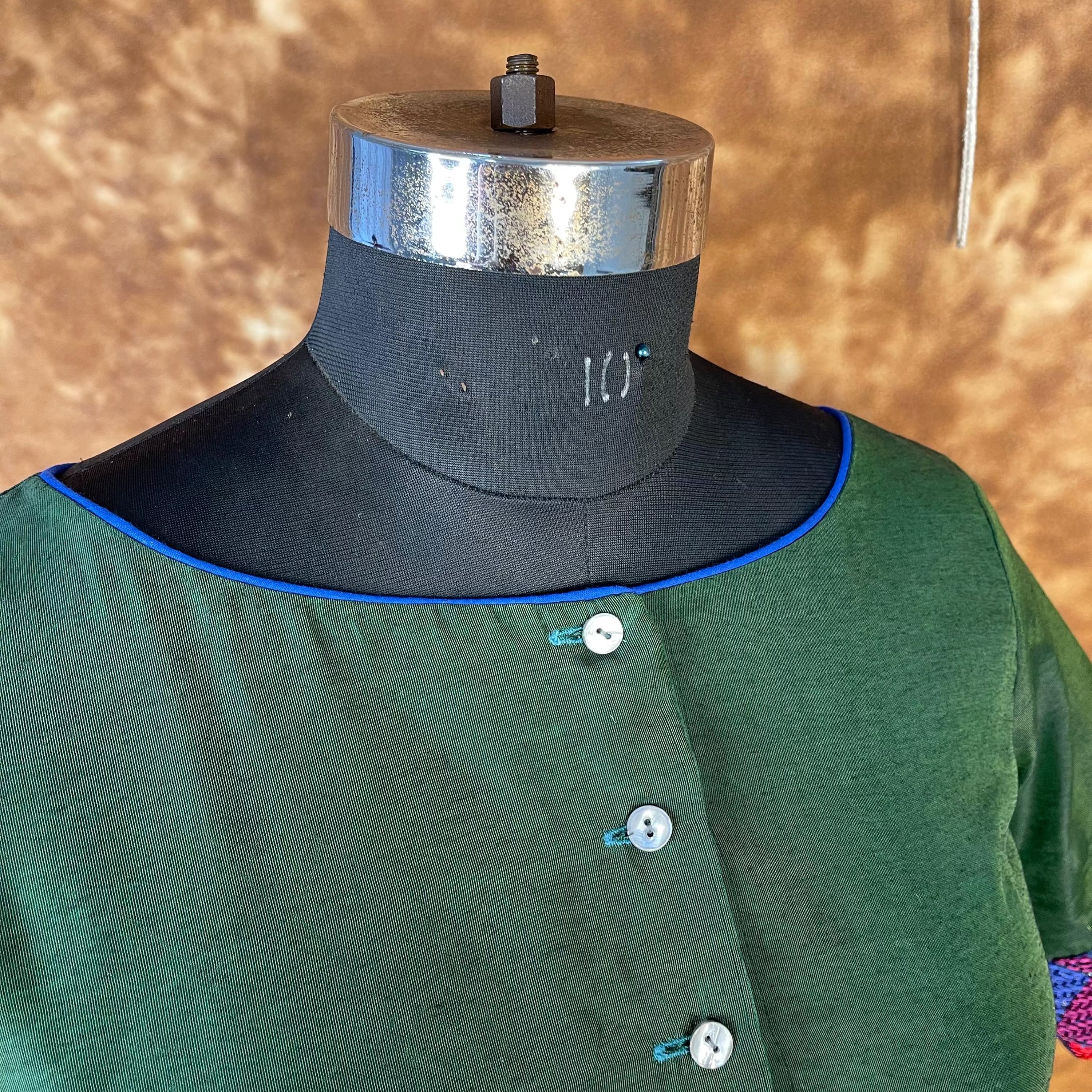 Hari Bhari Zindagi Green Coloured Chanderi Ready to Wear Blouse - kapda Tailor - Distacart