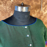 Thumbnail for Hari Bhari Zindagi Green Coloured Chanderi Ready to Wear Blouse - kapda Tailor - Distacart