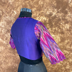 Thumbnail for Khwaabon Ka Jharokha Blue Coloured Cotton Silk /Silk Ready to Wear Blouse - kapda Tailor - Distacart