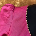 Thumbnail for Punchy Pink Pink Coloured Chanderi Silk Ready to Wear Blouse - kapda Tailor - Distacart