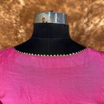 Thumbnail for Punchy Pink Pink Coloured Chanderi Silk Ready to Wear Blouse - kapda Tailor - Distacart