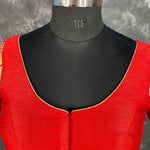 Thumbnail for Suhaagan ki Laali Red Coloured Silk /Brocket Ready to Wear Blouse - kapda Tailor - Distacart