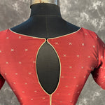 Thumbnail for Matargashti Maroon Coloured Silk Ready to Wear Blouse - kapda Tailor - Distacart