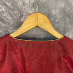 Thumbnail for Ehsaas Maroon Coloured Silk Ready to Wear Blouse - kapda Tailor - Distacart