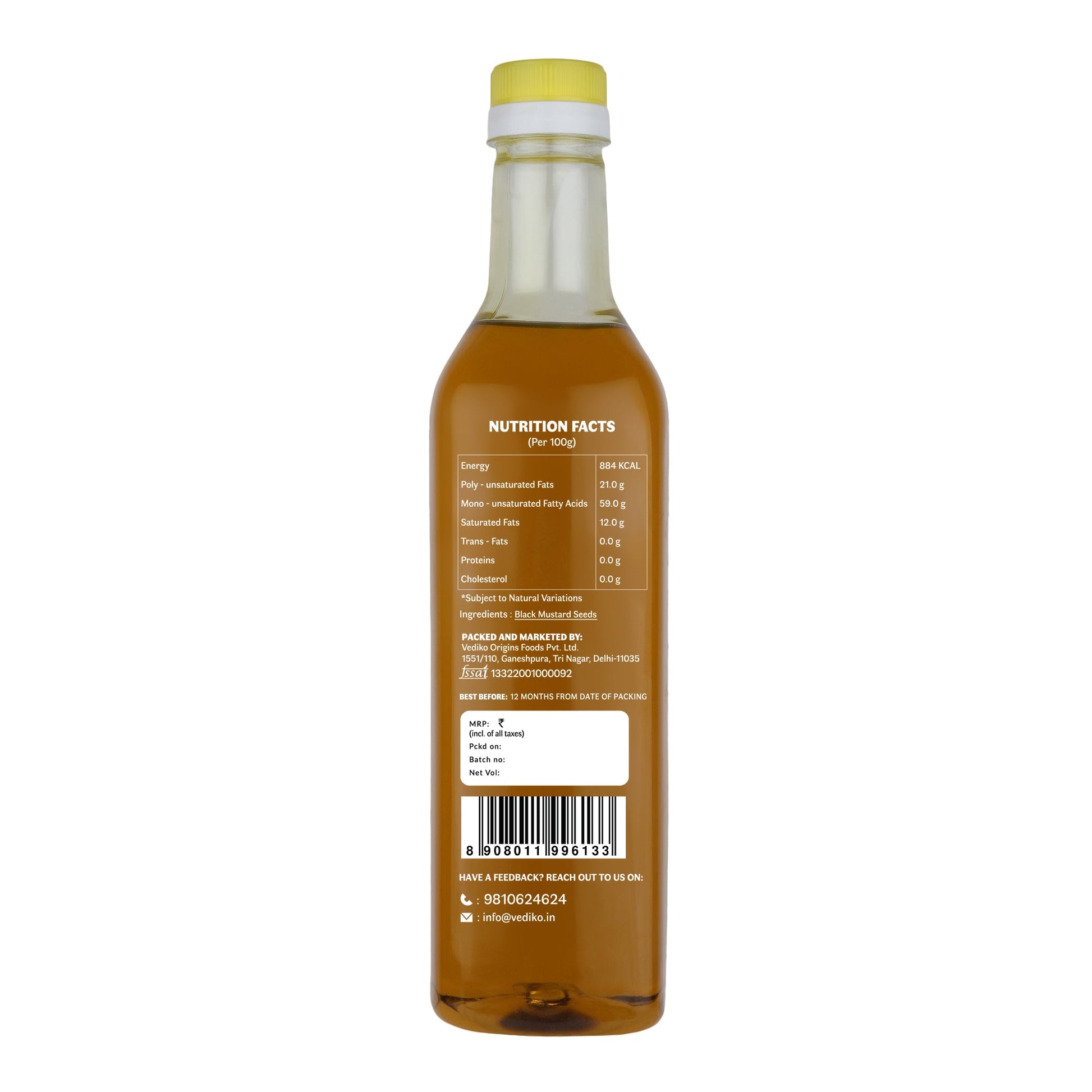Vediko Origins Black Mustard Oil - Distacart