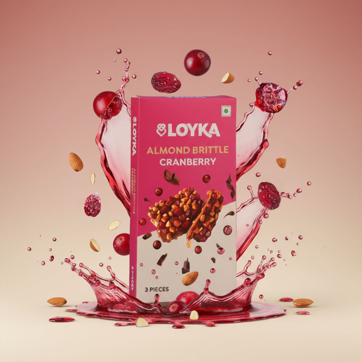 Loyka Cranberry Brittle 3pcs