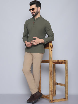 Even Apparels Men's Loop Wooden Button Kurta - Distacart
