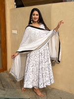 Thumbnail for Yash Enterprise White Vichitra Silk Party Wear Embroidery Suit Set - Distacart