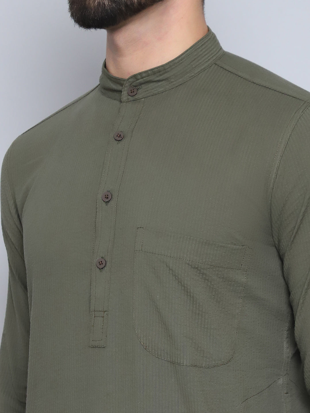 Even Apparels Men's Pure Cotton Green Kurta - Distacart
