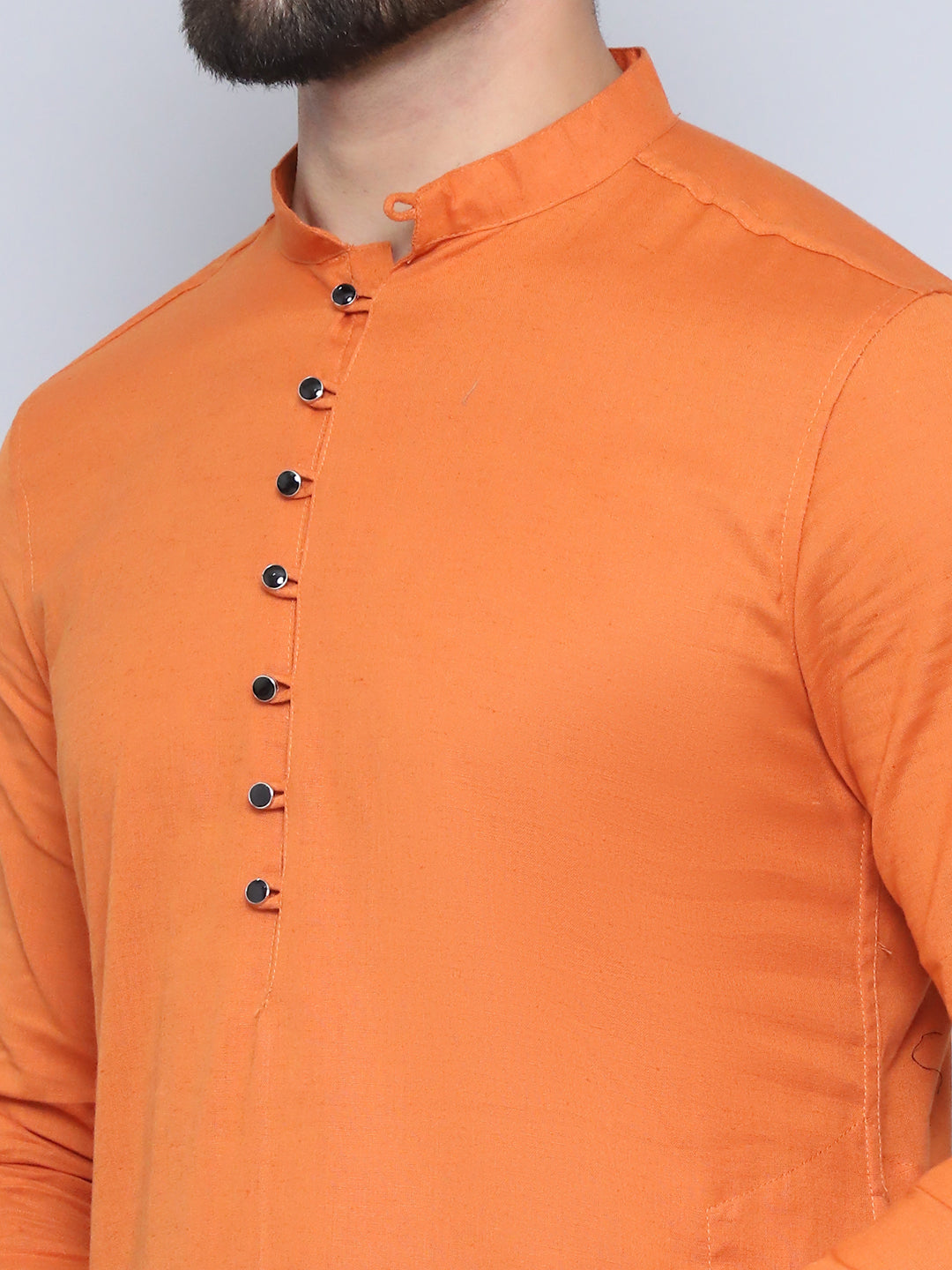 Even Apparels Men's Pure Cotton Orange Kurta - Distacart