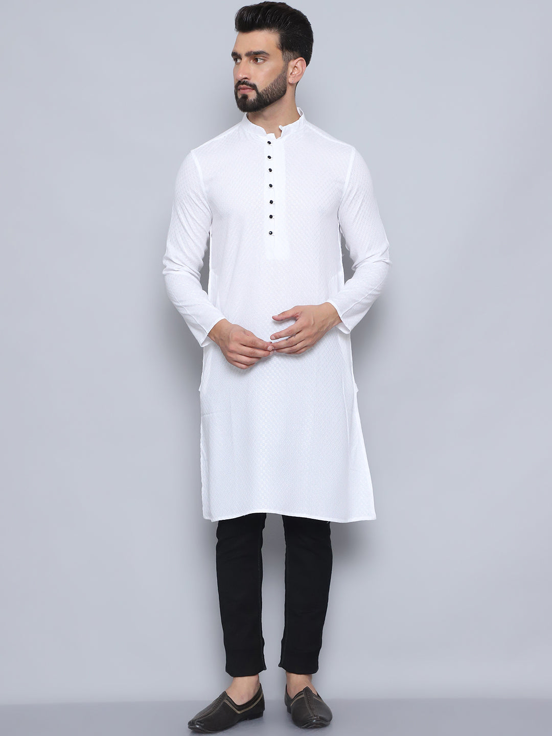 Even Apparels Men's Pure Cotton White Kurta - Distacart