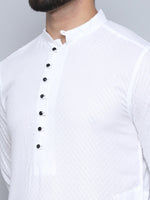 Thumbnail for Even Apparels Men's Pure Cotton White Kurta - Distacart