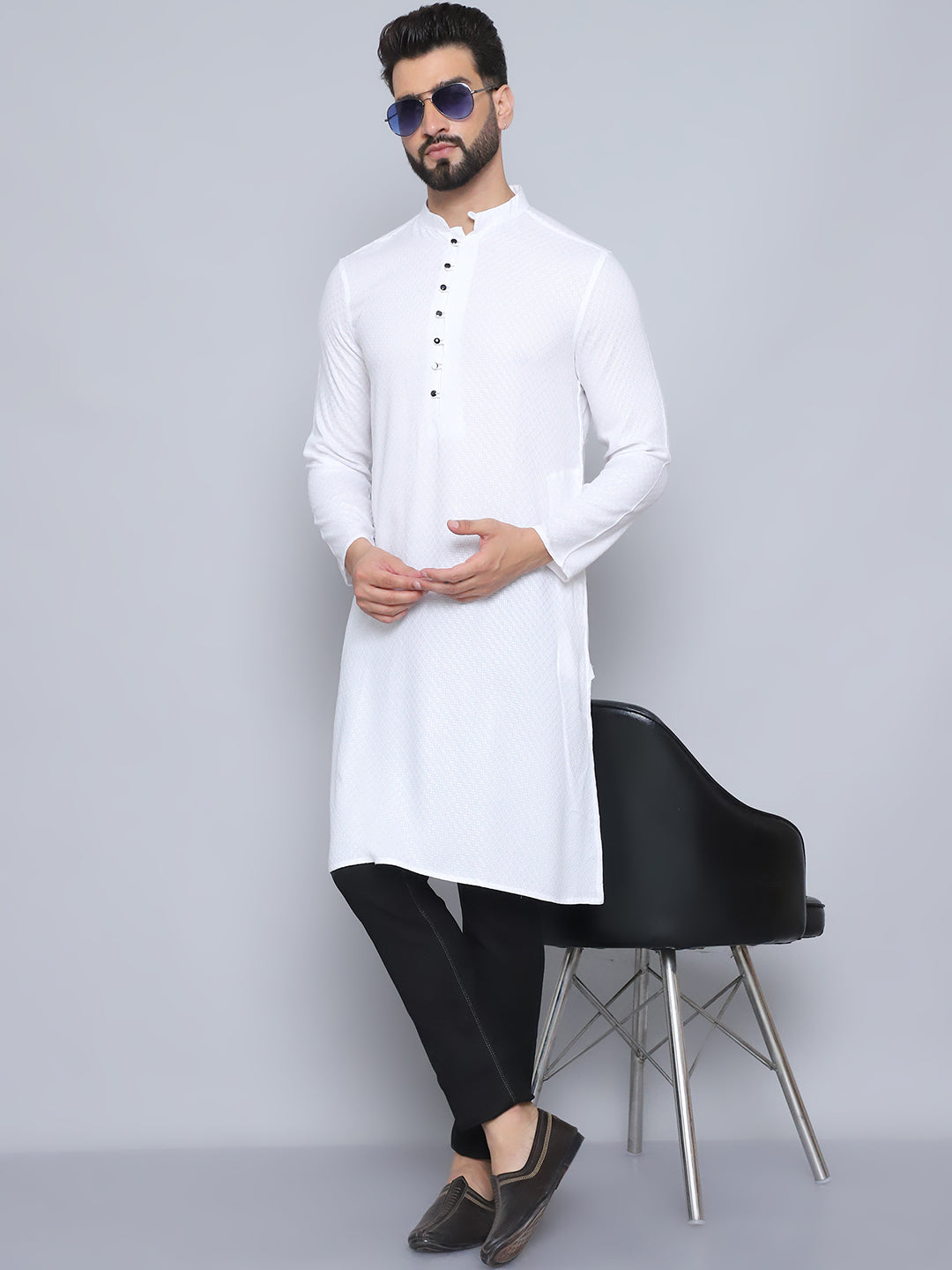 Even Apparels Men's Pure Cotton White Kurta - Distacart