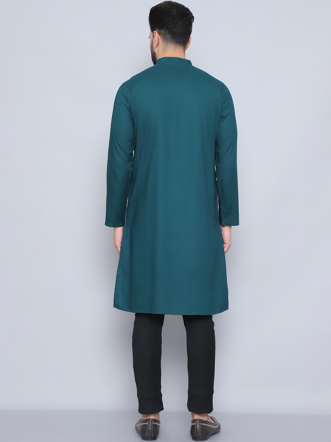 Even Apparels Men's Loop Button Green Kurta - Distacart