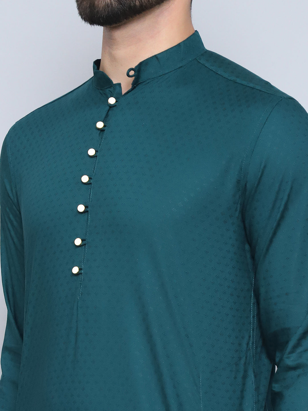 Even Apparels Men's Loop Button Green Kurta - Distacart