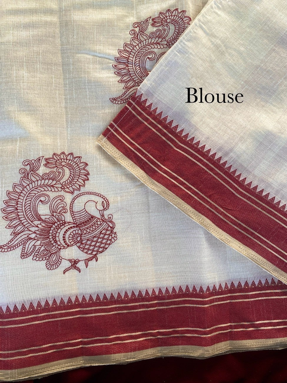 Mameraa Sarees White Heritage With A Royal Touch Tussar Silk Saree-White - Dista