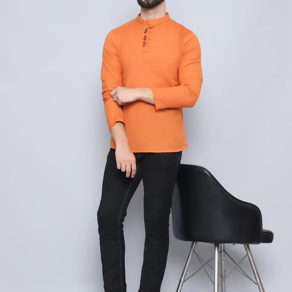 Even Apparels Men's Loop Wooden Button Kurta - Distacart
