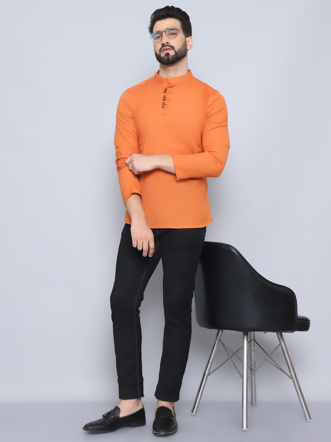 Even Apparels Men's Loop Wooden Button Kurta - Distacart