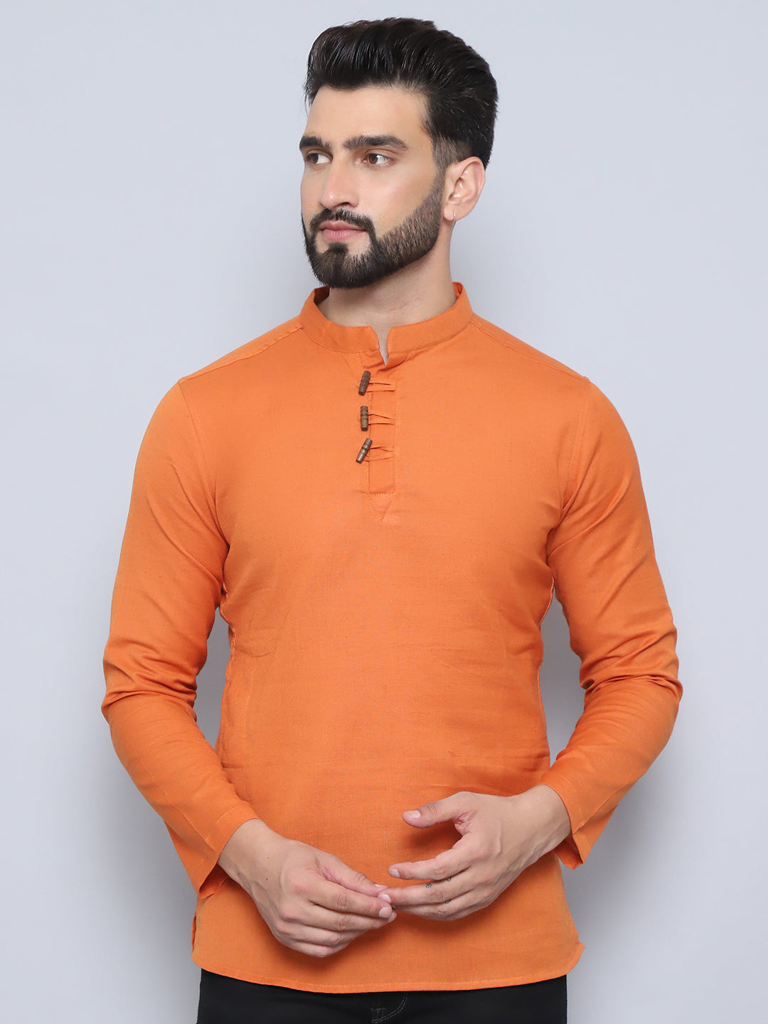 Even Apparels Men's Loop Wooden Button Kurta - Distacart