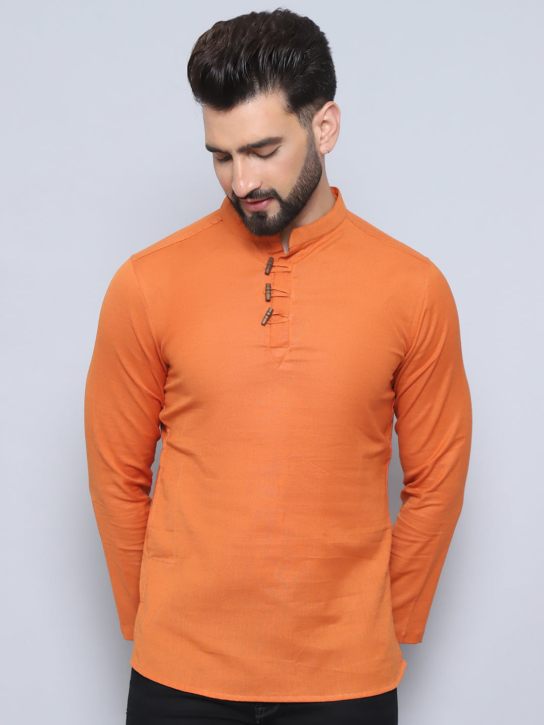 Even Apparels Men's Loop Wooden Button Kurta - Distacart