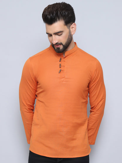Even Apparels Men's Loop Wooden Button Kurta - Distacart