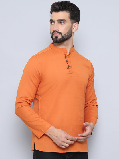 Even Apparels Men's Loop Wooden Button Kurta - Distacart