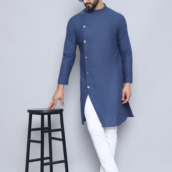 Even Apparels Men's Pure Cotton Grey Sherwani Kurta - Distacart