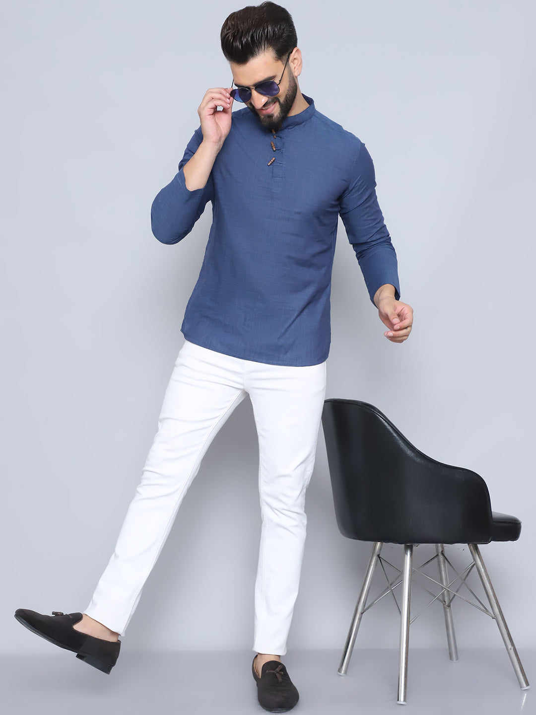 Even Apparels Men's Loop Wooden Button Kurta - Distacart